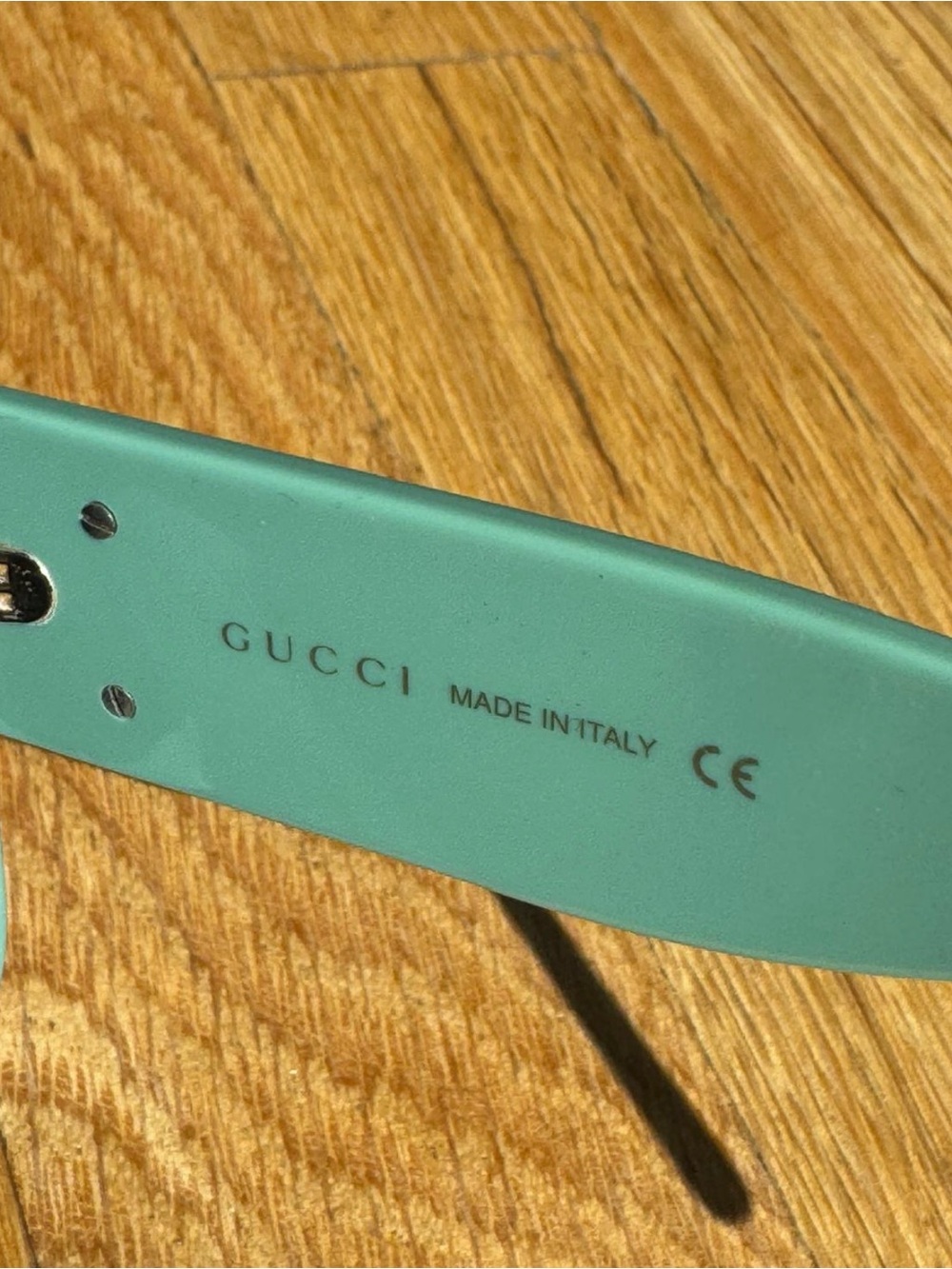 Gucci Mint Green Rectangular Women's Sunglasses - Picture 7 of 8